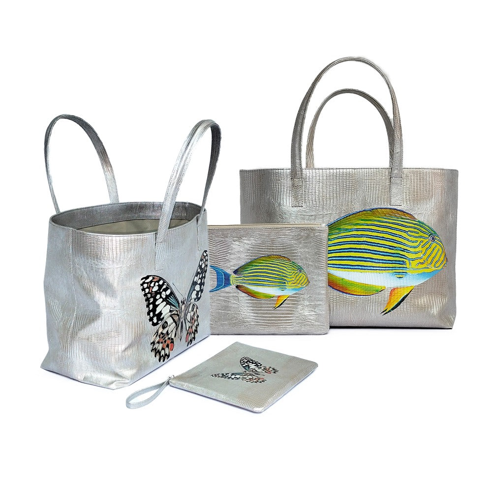 BOLSA MATEA PLAYA TEJUS PLATA BEIGE