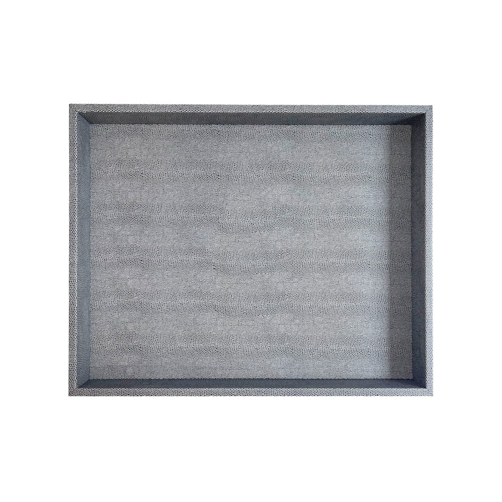 CHAROLA GRANDE REPTIL GRIS