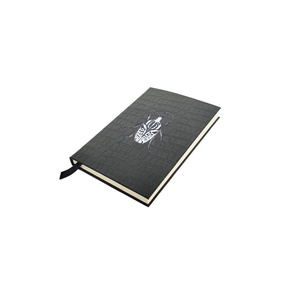 LIBRETA CROCO NEGRO