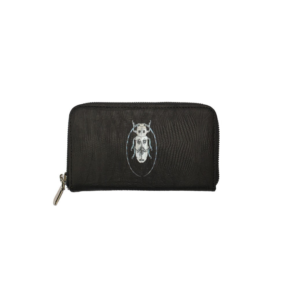 CARTERA MINI LICHA NEGRO ARMADILLO
