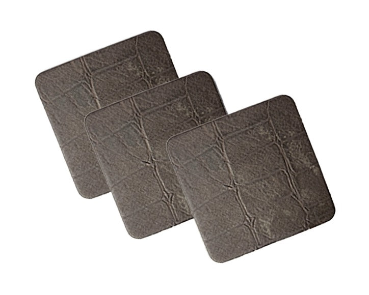 PORTA VASO CUADRADO GRIS ARMADILLO LISO