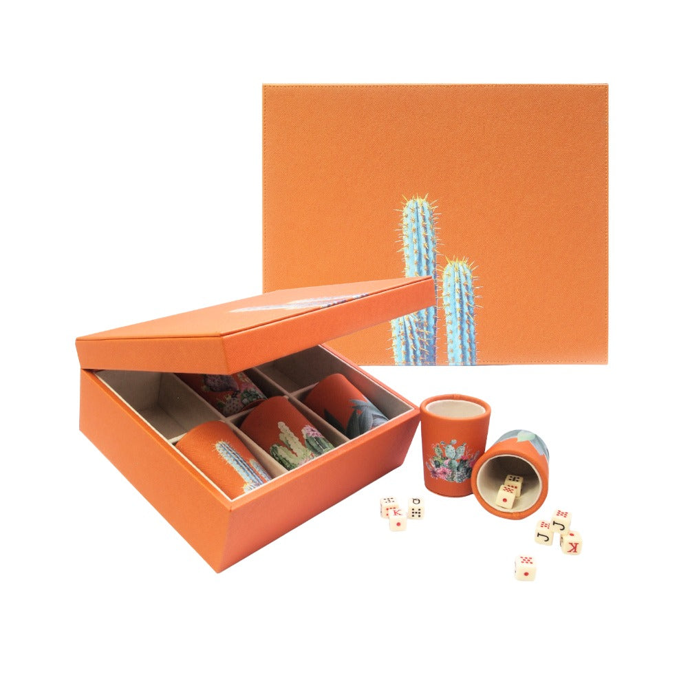 SET CUBILETES FORRO NARANJA