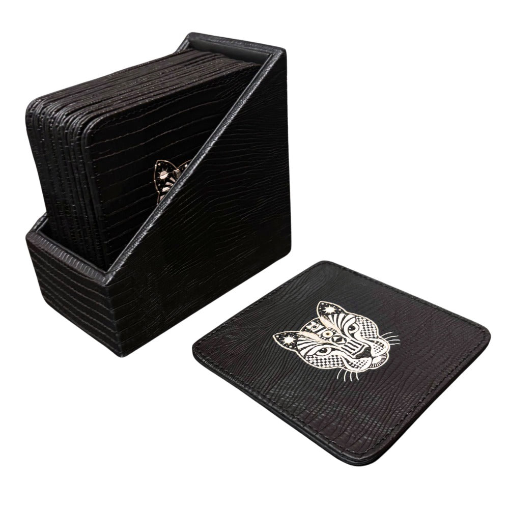 ESTUCHE PORTA VASOS CUADRADOS 12 JAGUAR