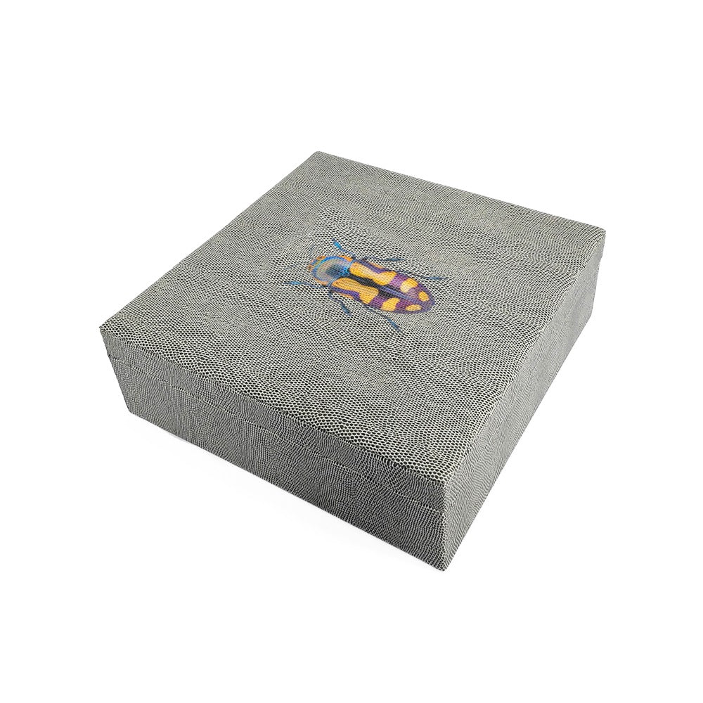 CAJA DE TE 9 REPTIL GRIS