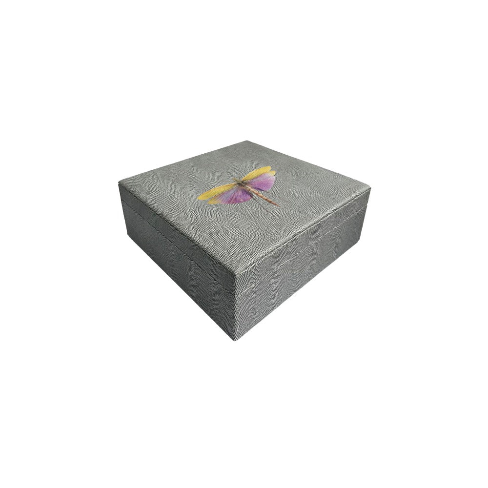 CAJA DECORATIVA GRANDE REPTIL GRIS