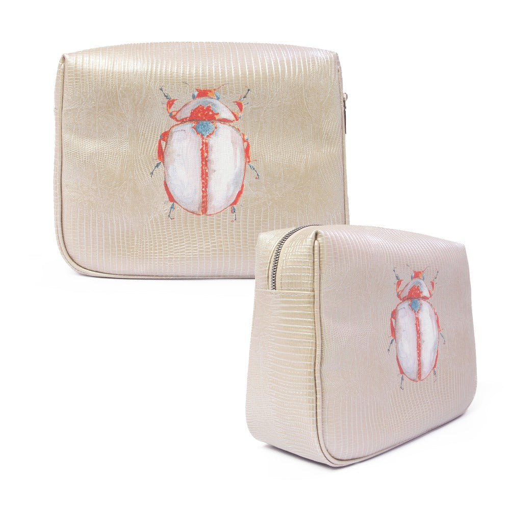 NECESER EXTRA GRANDE TEJUS PLATA BEIGE