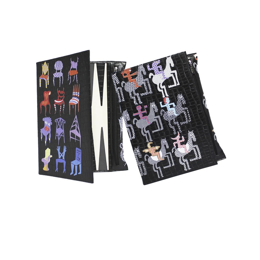 BACKGAMMON DE VIAJE CROCO NEGRO PEDRO FRIEDEBERG