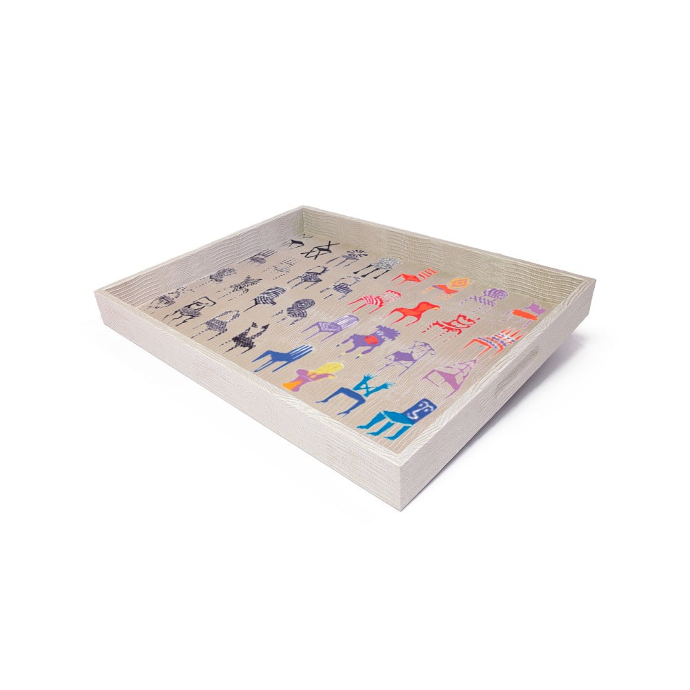 CHAROLA GRANDE TEJUS PLATA BEIGE PEDRO FRIEDEBERG