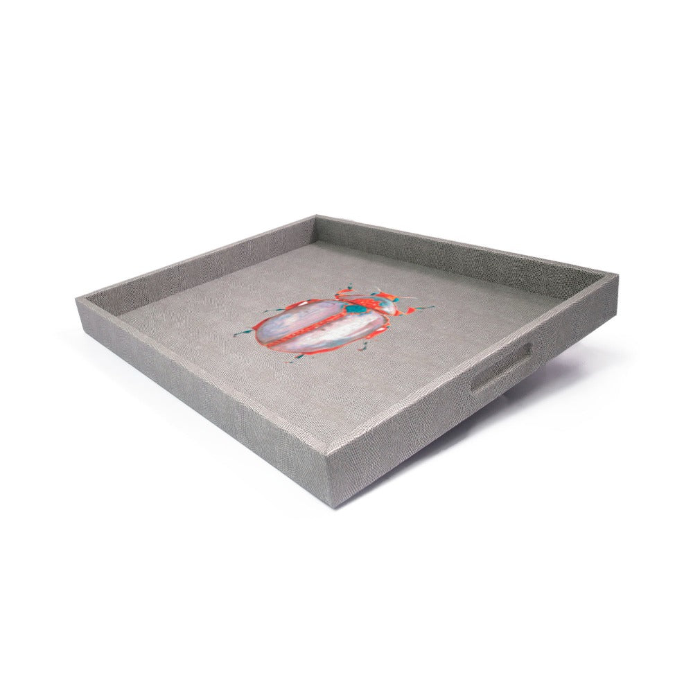 CHAROLA EXTRA GRANDE REPTIL GRIS