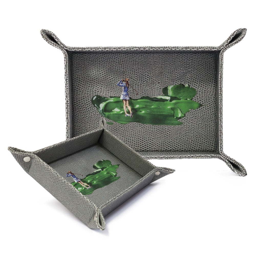 VACIA BOLSILLOS CHICO REPTIL GRIS TAY XACUR