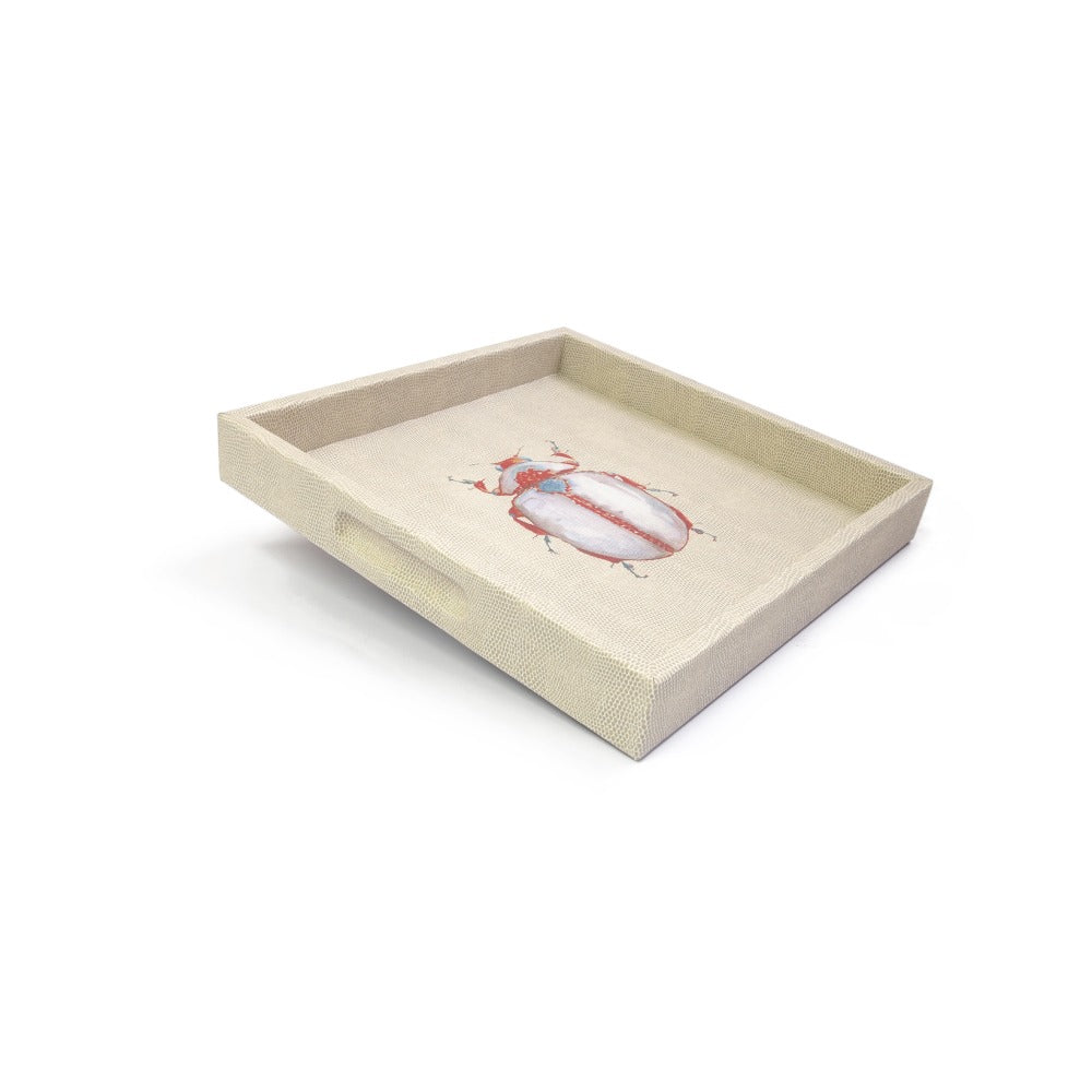 CHAROLA CUADRADA RAYITAS CARNE