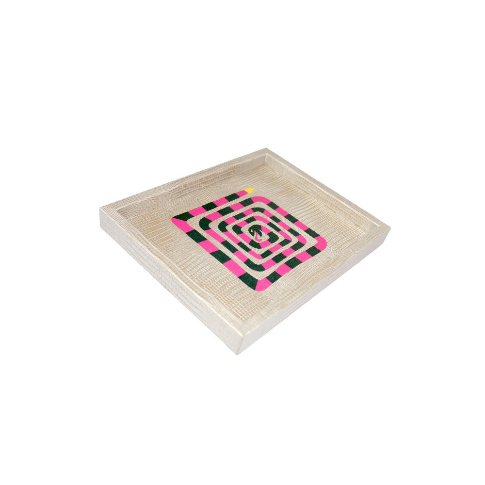 CHAROLA LADDU TEJUS PLATA BEIGE