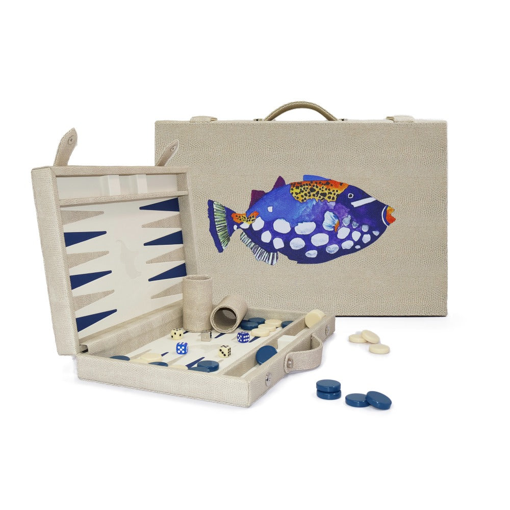 BACKGAMMON MEDIANO RAYITAS CARNE