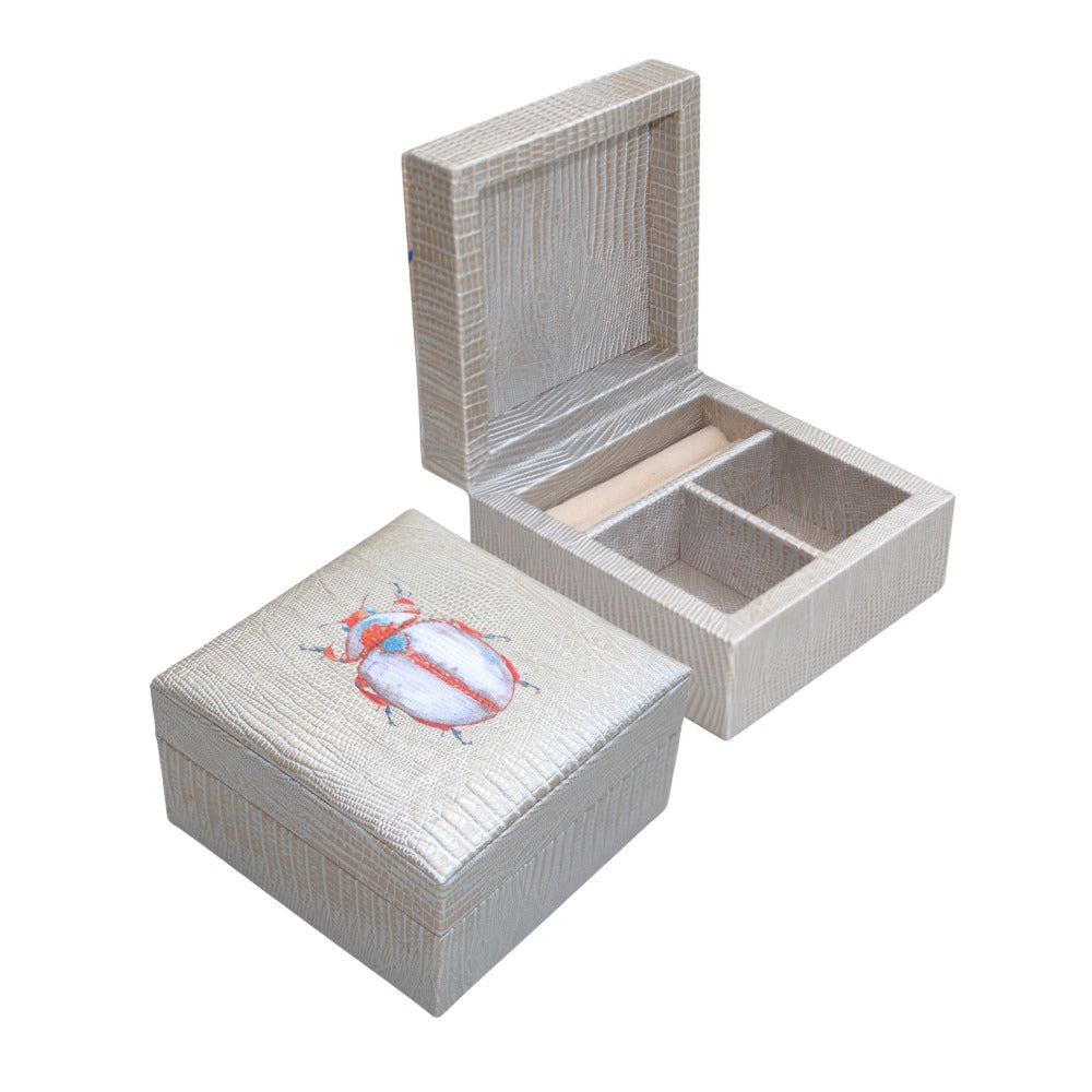 JOYERO MINI TEJUS PLATA BEIGE