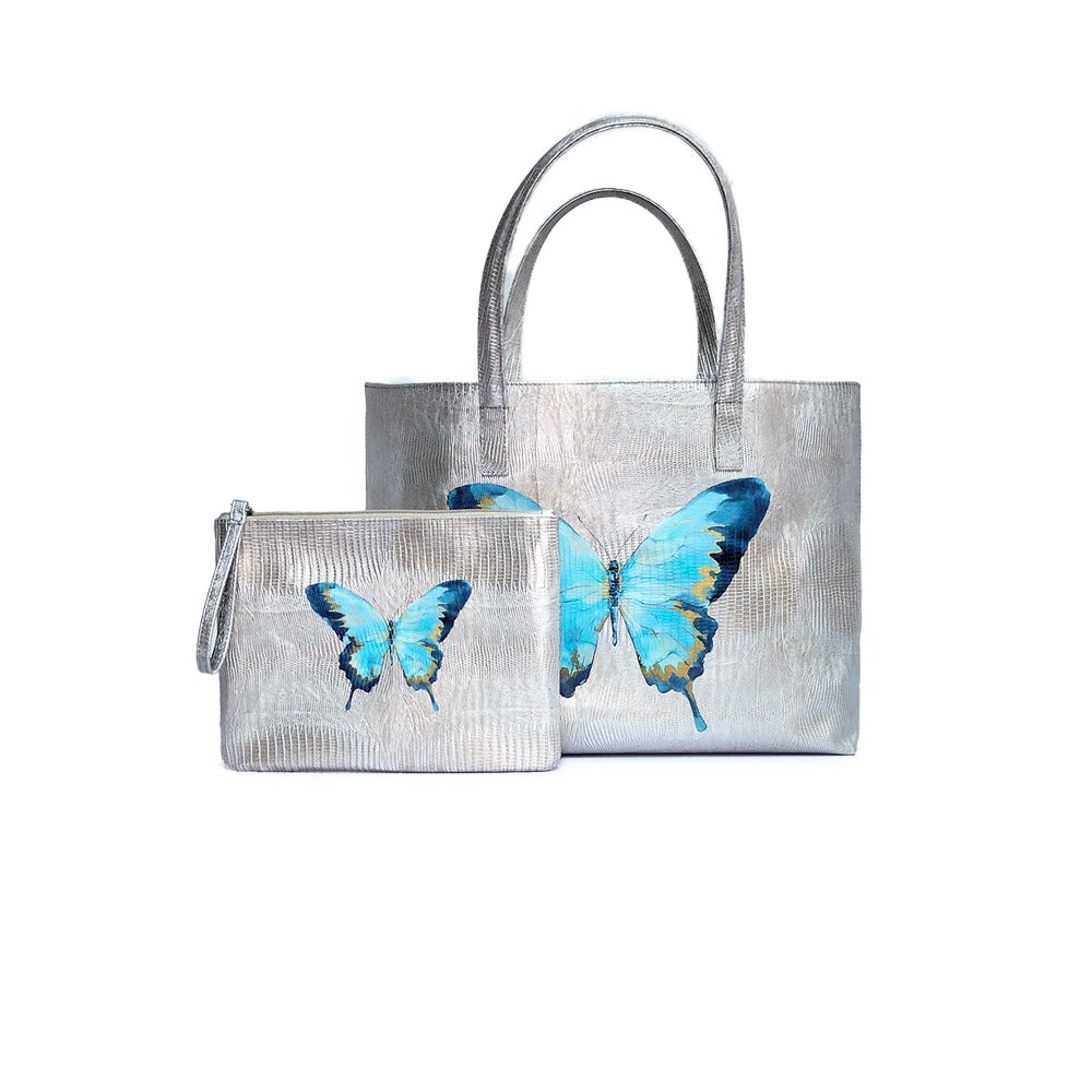 BOLSA MATEA PLAYA TEJUS PLATA BEIGE