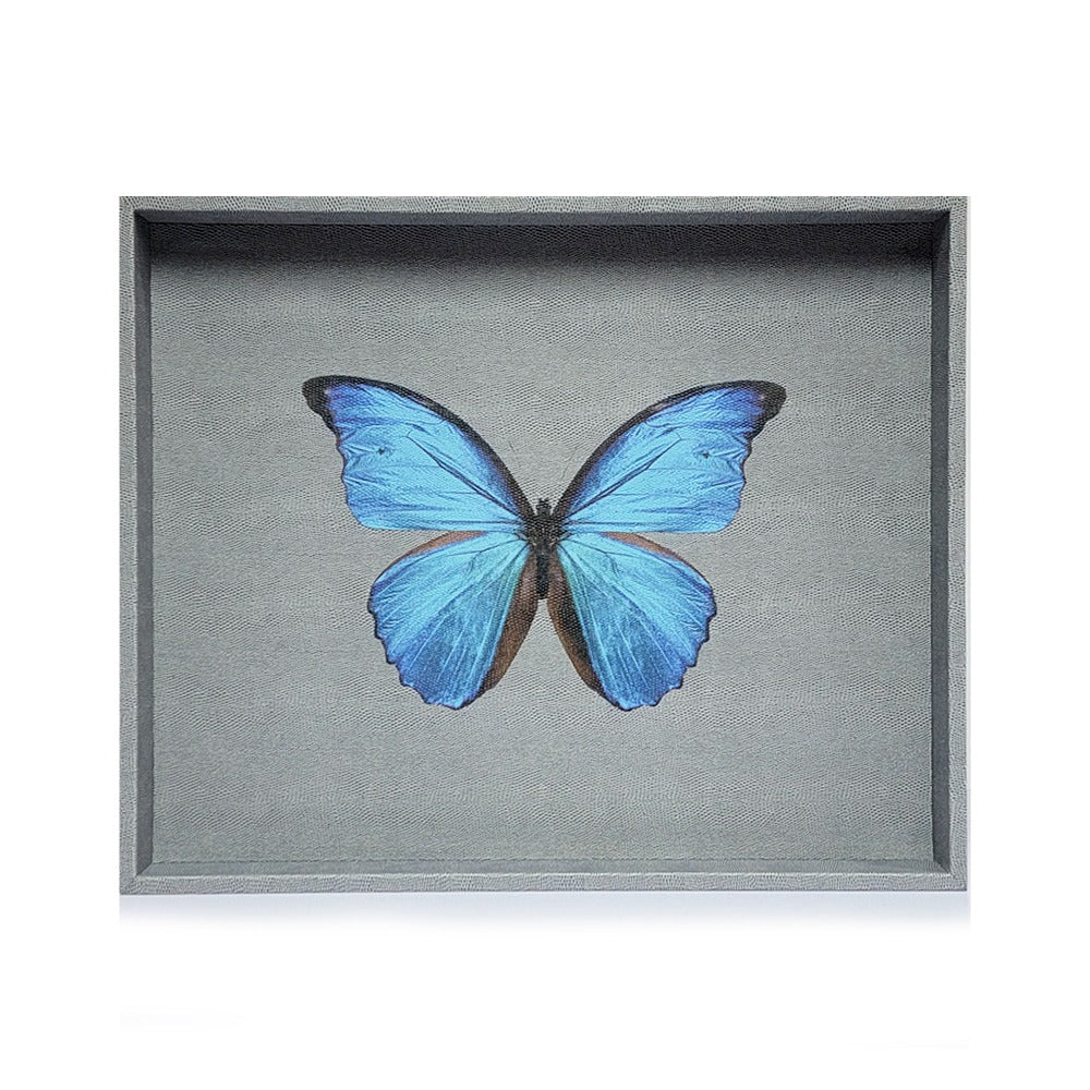 CHAROLA EXTRA GRANDE REPTIL GRIS