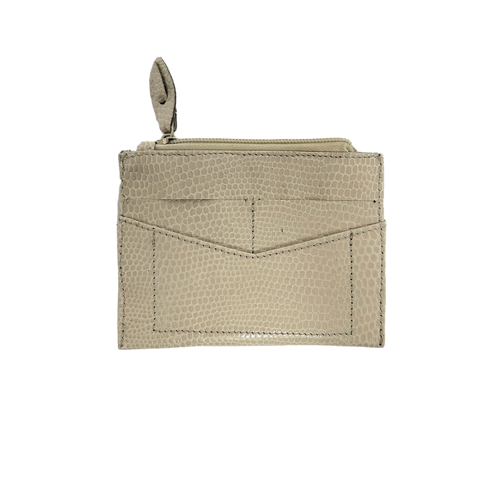 TARJETERO CHUCHO LIZARD HUESO