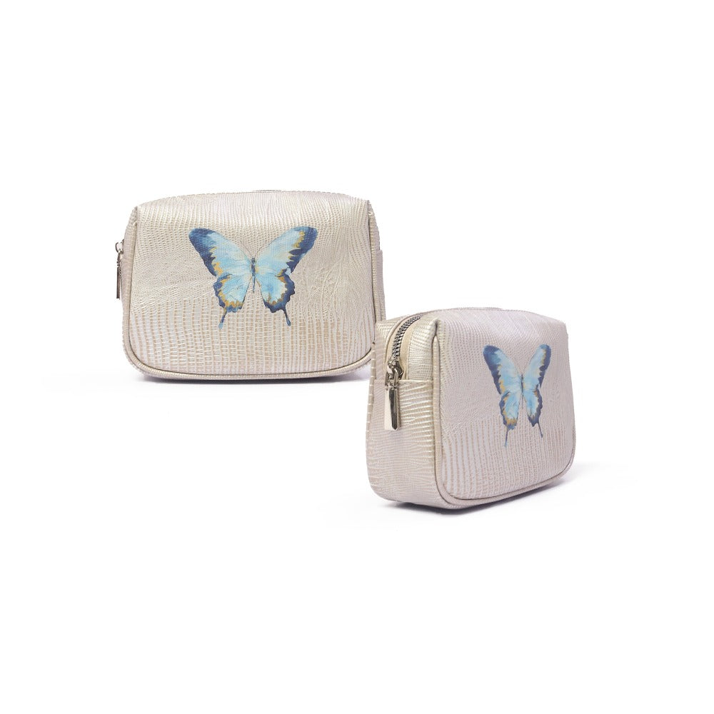 NECESER MINI TEJUS PLATA BEIGE