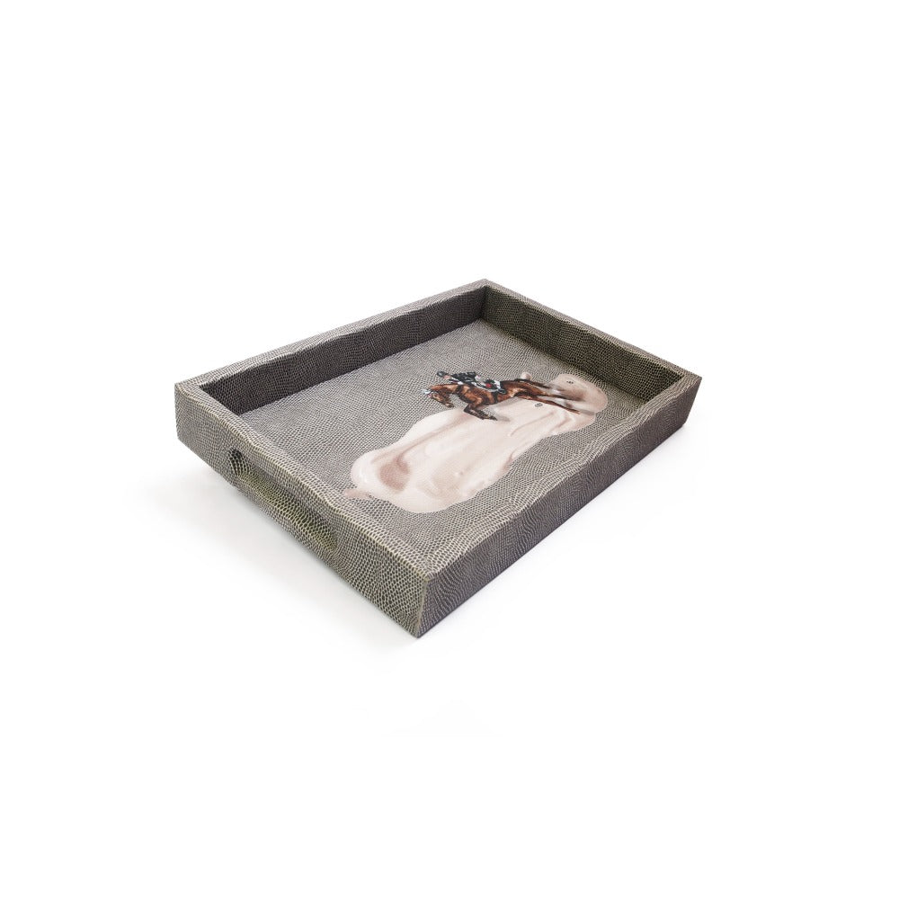 CHAROLA BURO REPTIL GRIS TAY XACUR