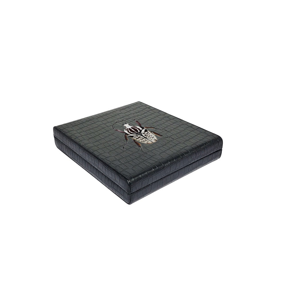 DOMINO INGLES CROCO NEGRO