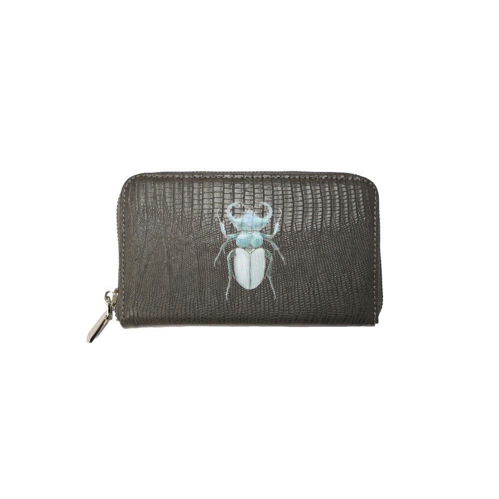 CARTERA MINI LICHA GRIS ARMADILLO