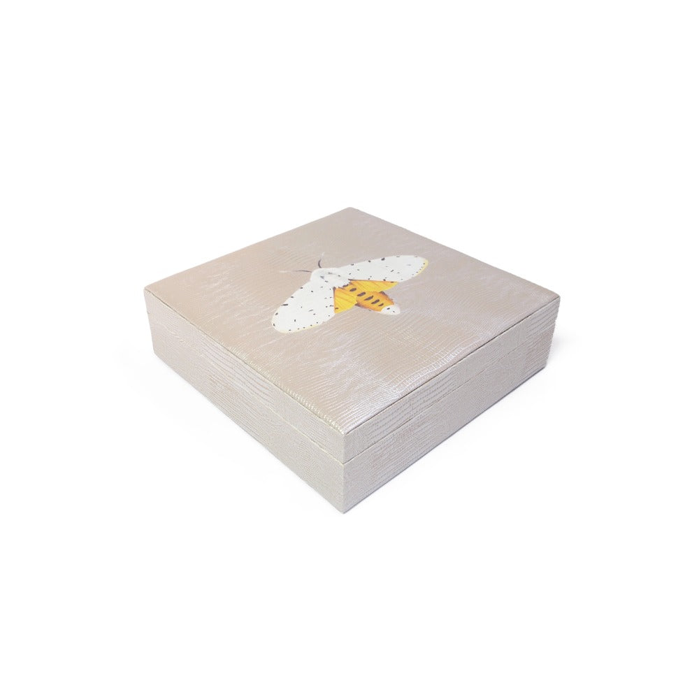 JOYERO CUADRADO TEJUS PLATA BEIGE