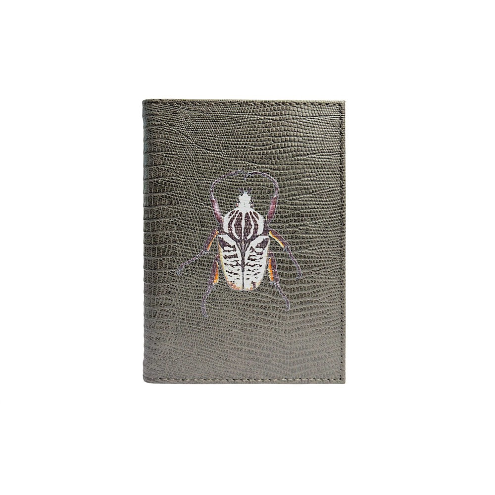PORTA PASAPORTE Y VISA GRIS ARMADILLO