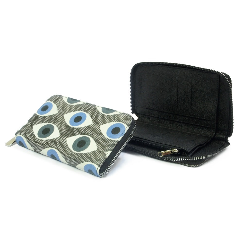 CARTERA MINI LICHA CARBON