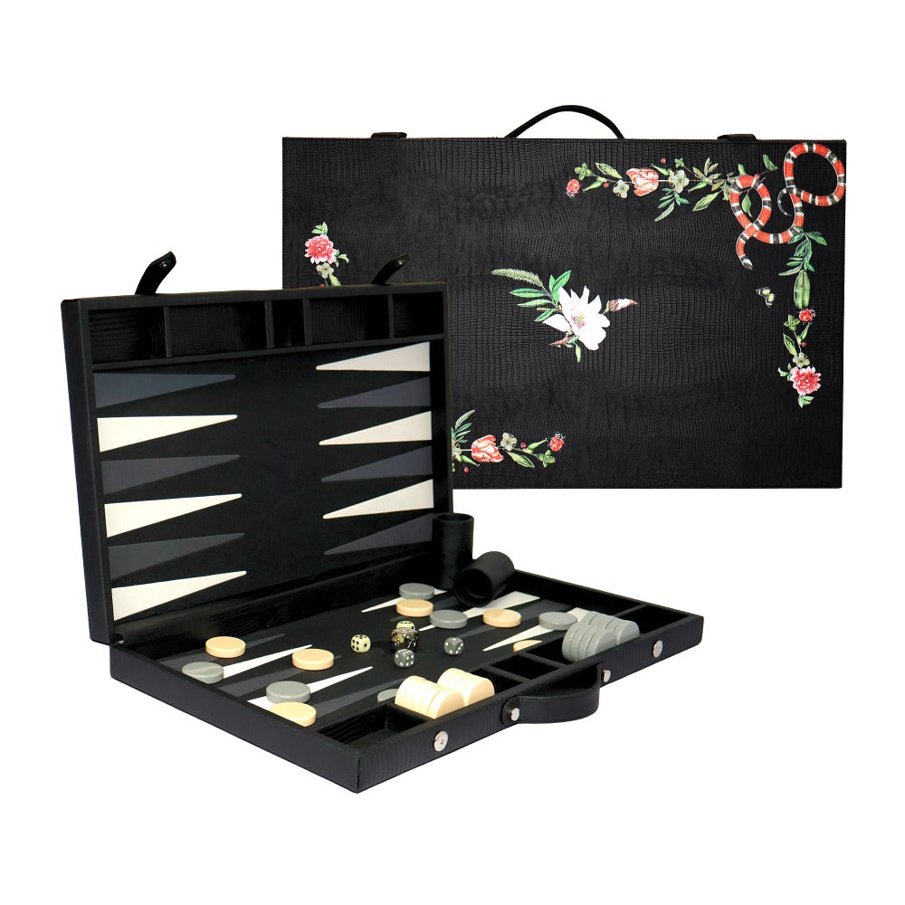 BACKGAMMON GRANDE NEGRO ARMADILLO MUZALUCI