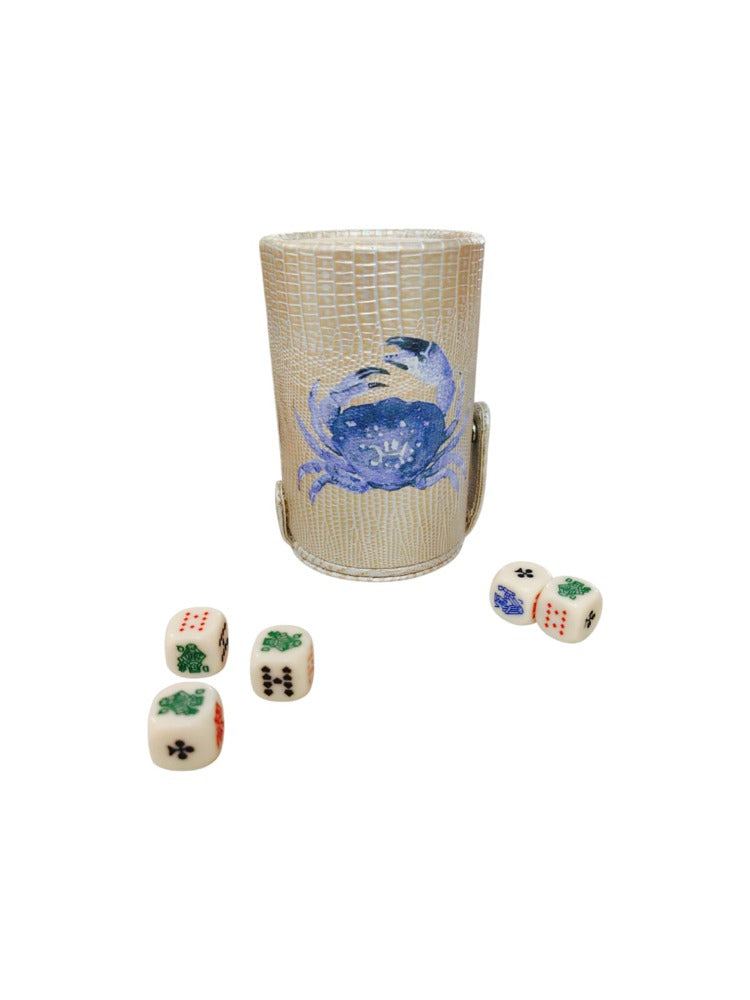 CUBILETE CON TAPA TEJUS PLATA BEIGE