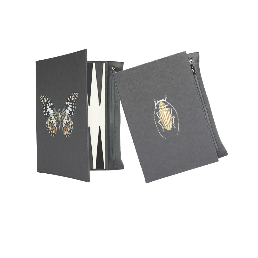 BACKGAMMON DE VIAJE FORRO COOL GREY