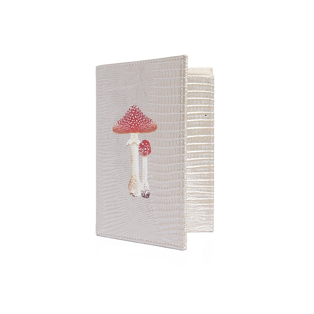 PORTA PASAPORTE Y VISA TEJUS PLATA BEIGE