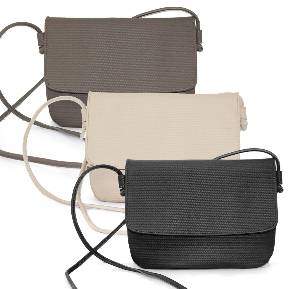 BOLSA CAYETANA PIEL GRABADO BEJUCO PLATEADO