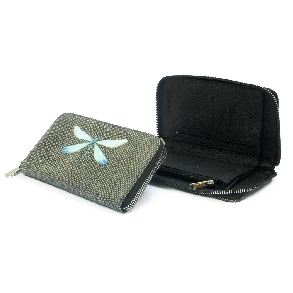CARTERA MINI LICHA CARBON