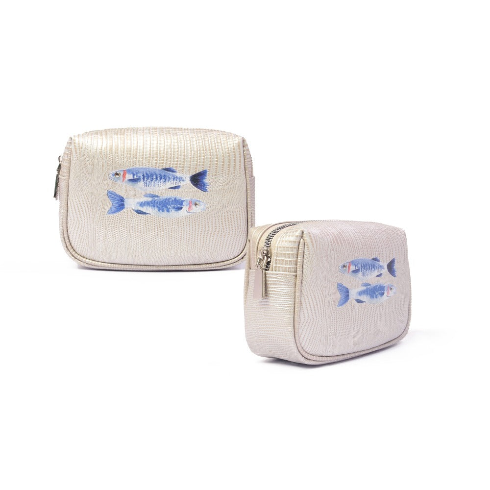 NECESER CHICO TEJUS PLATA BEIGE