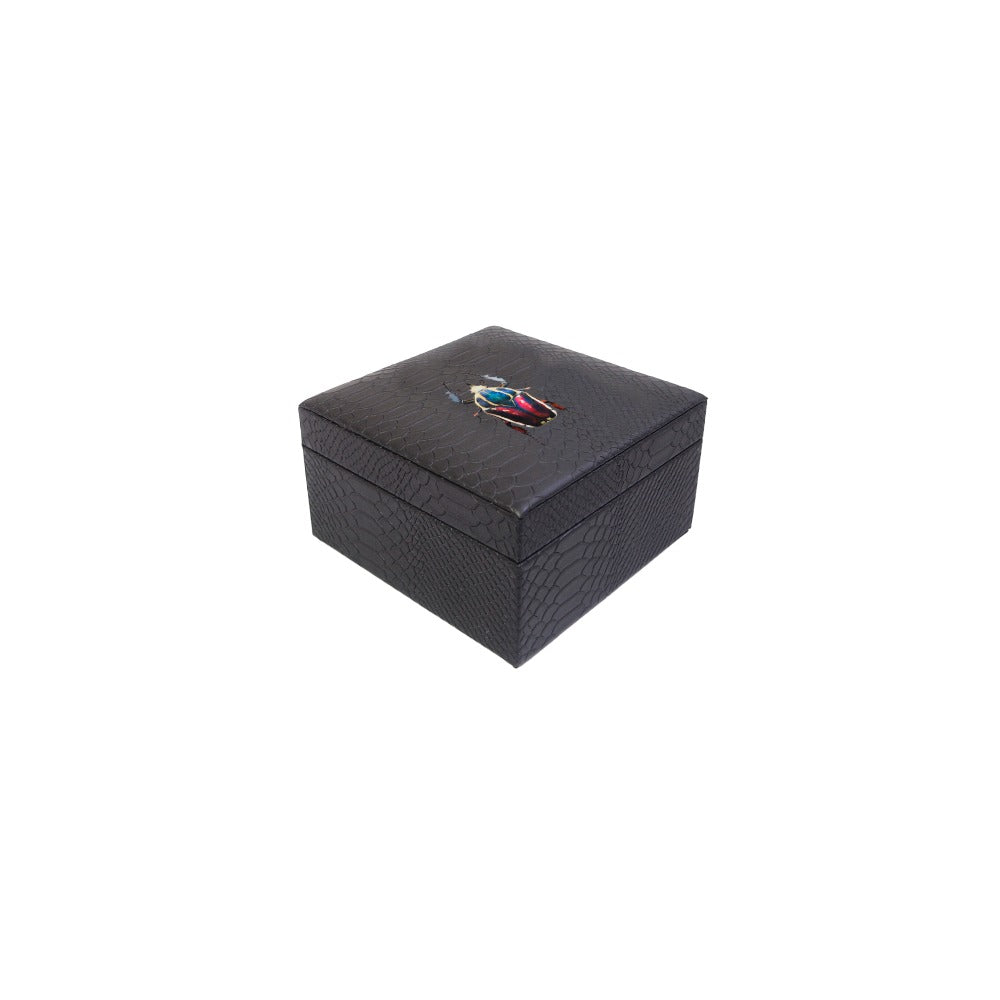 CAJA DECORATIVA CHICA NEGRO MATE