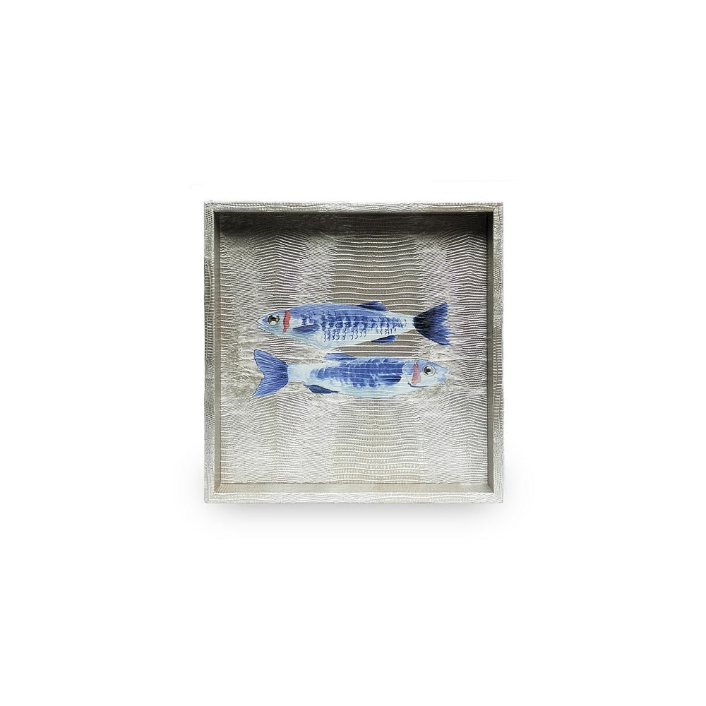CHAROLA CUADRADA TEJUS PLATA BEIGE