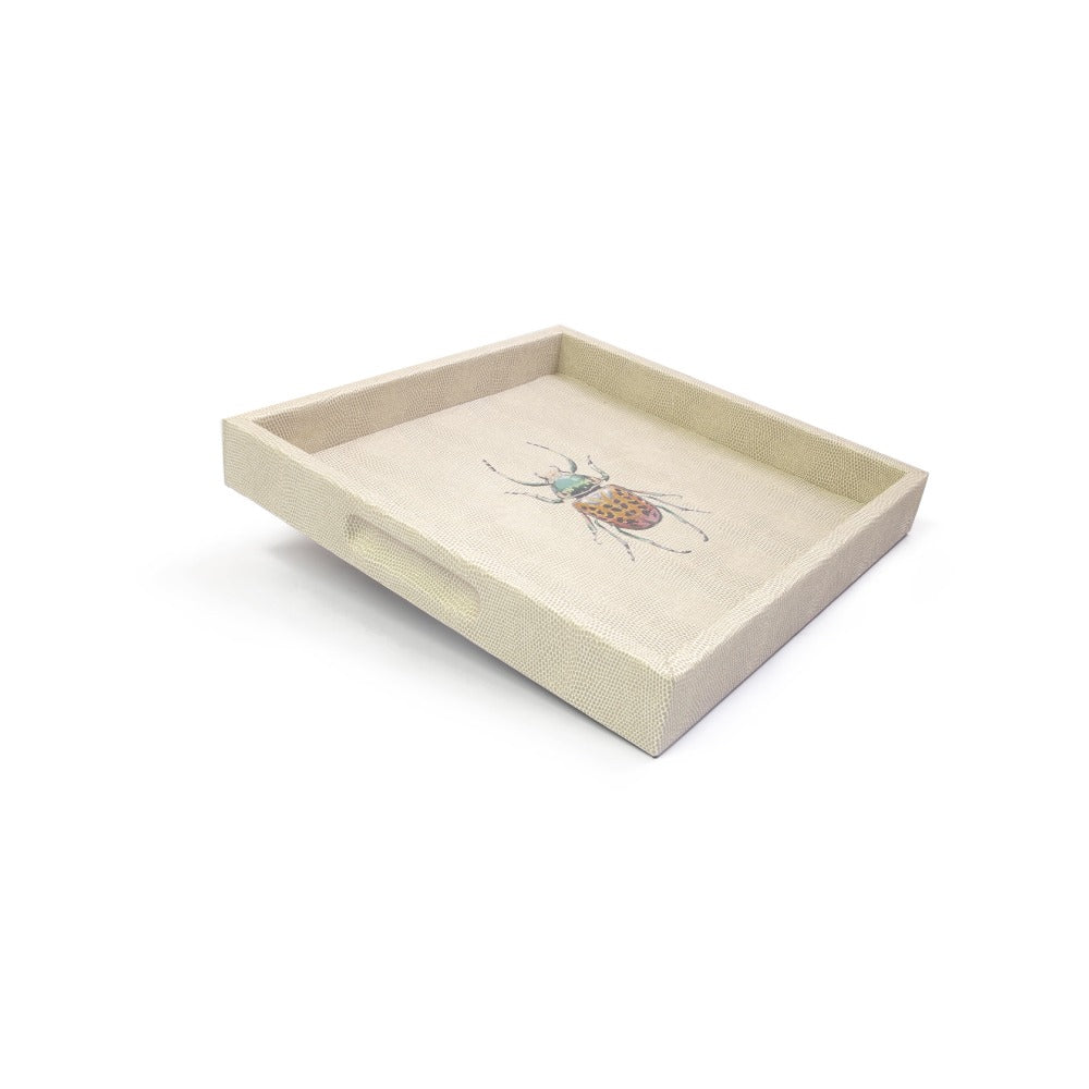 CHAROLA CUADRADA RAYITAS CARNE