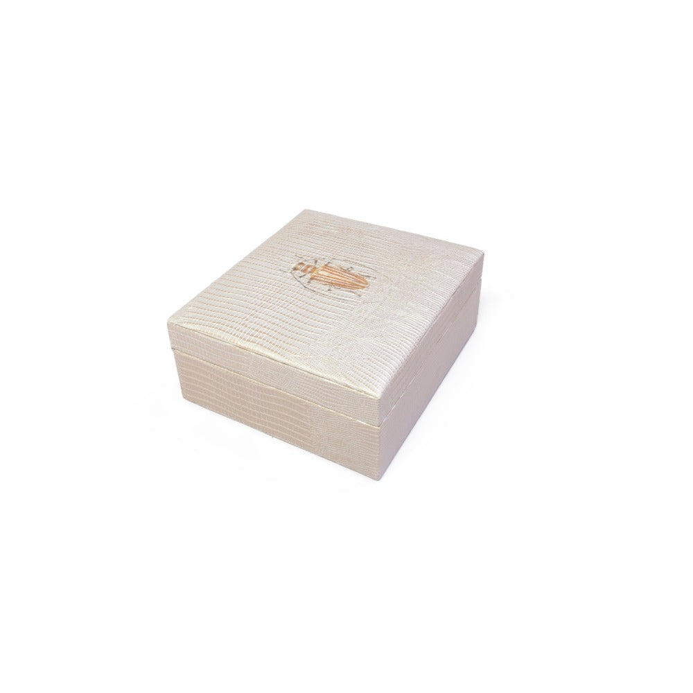JOYERO BURO TEJUS PLATA BEIGE
