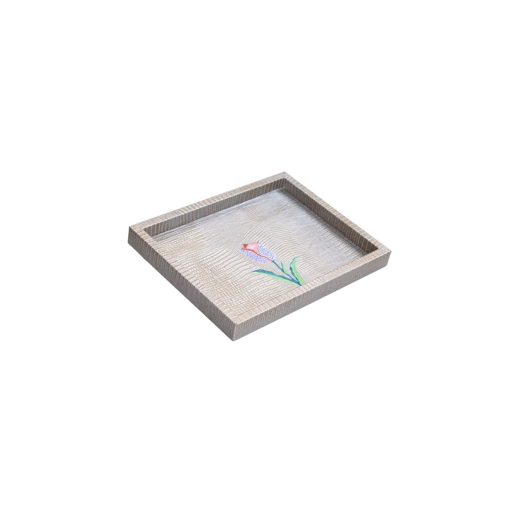 CHAROLA LADDU TEJUS PLATA BEIGE
