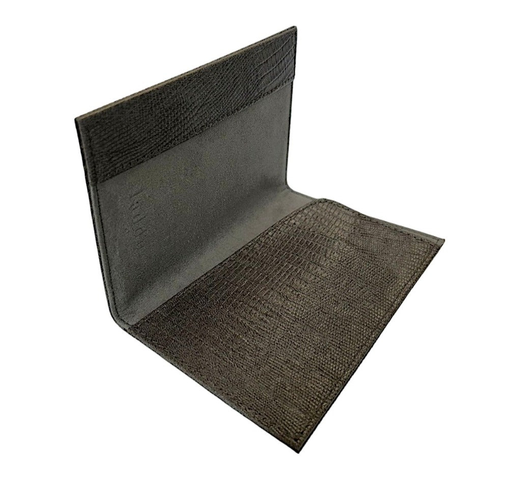 PORTA PASAPORTE Y VISA GRIS ARMADILLO