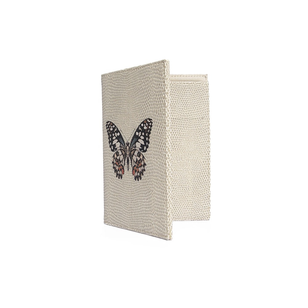 PORTA PASAPORTE Y VISA RAYITAS CARNE