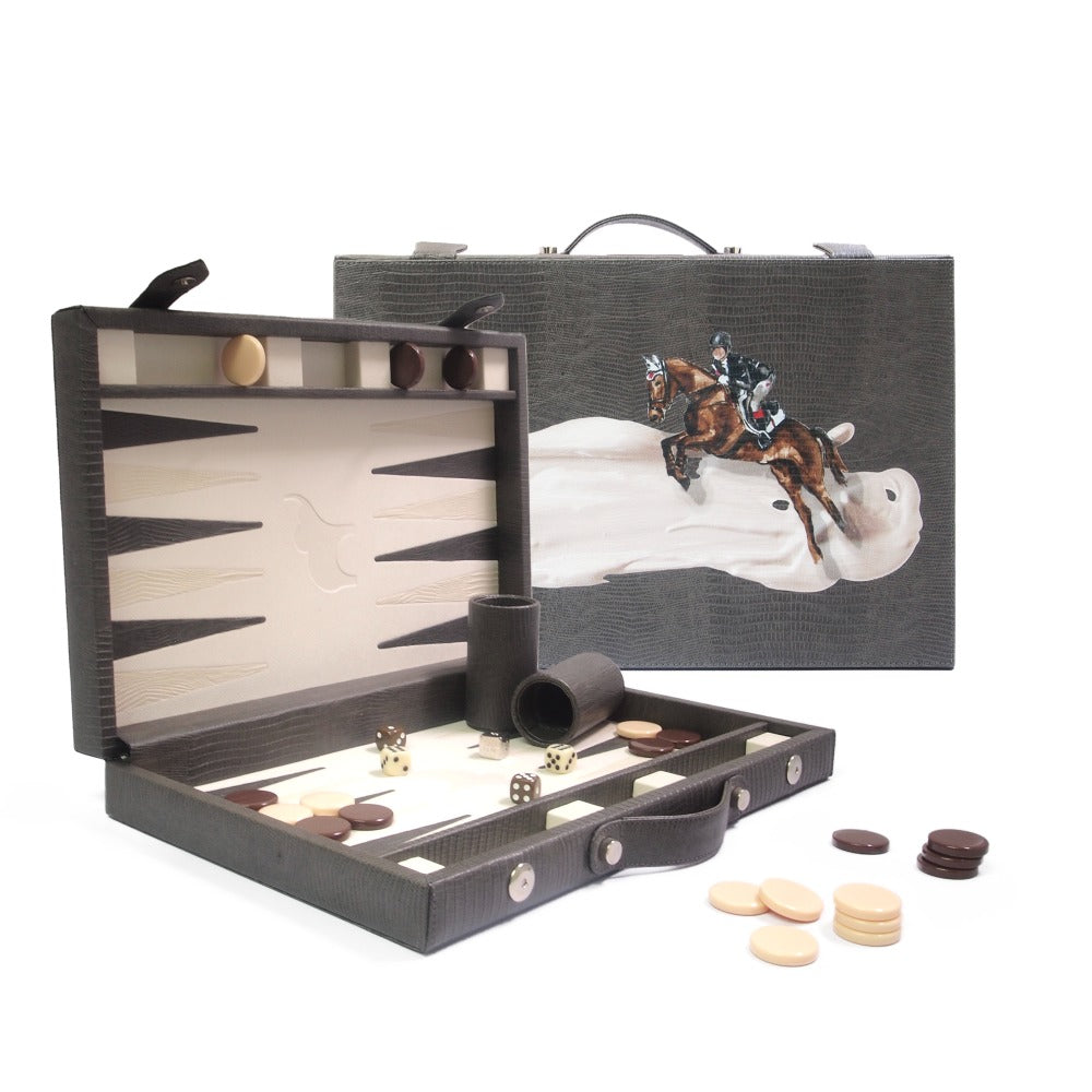 BACKGAMMON MEDIANO GRIS ARMADILLO TAY XACUR