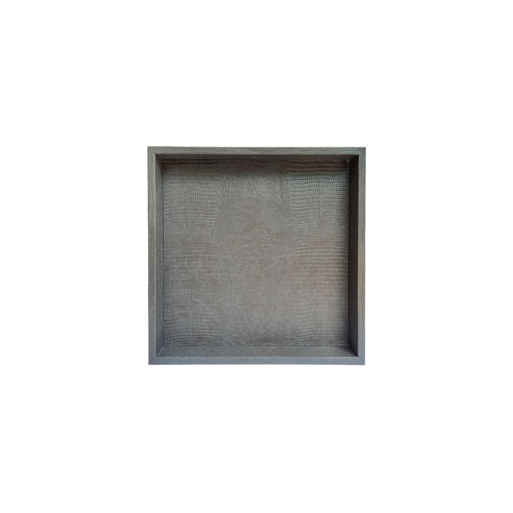 CHAROLA CUADRADA GRIS ARMADILLO