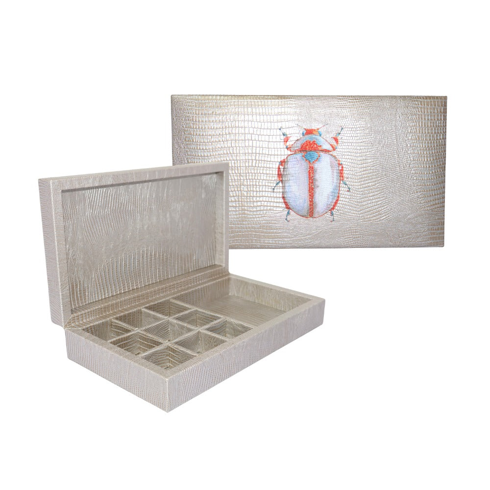 JOYERO ESPECIAL TEJUS PLATA BEIGE