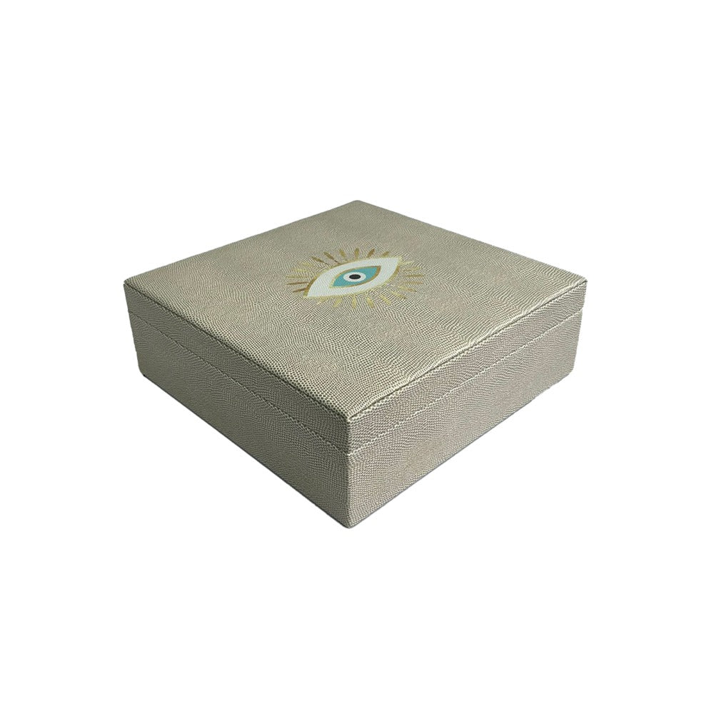 CAJA DECORATIVA GRANDE RAYITAS CARNE