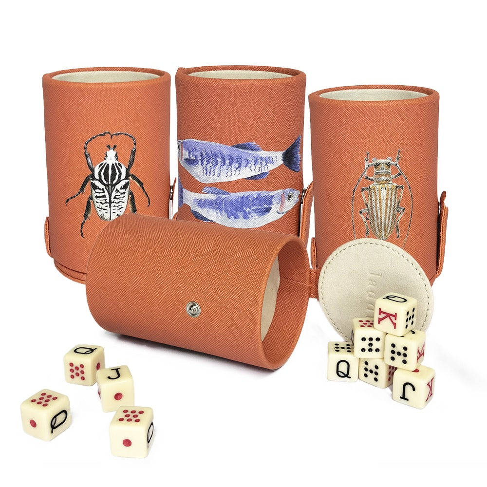 CUBILETE CON TAPA FORRO NARANJA