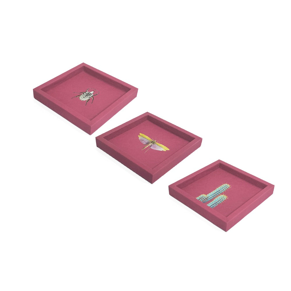 CHAROLA 15 X 15 FORRO MAGENTA