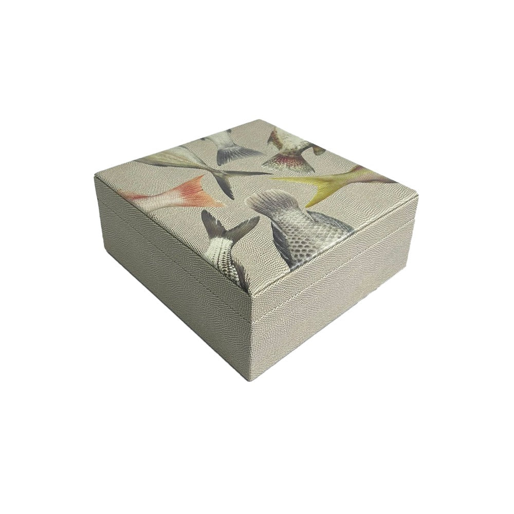 CAJA DECORATIVA GRANDE RAYITAS CARNE