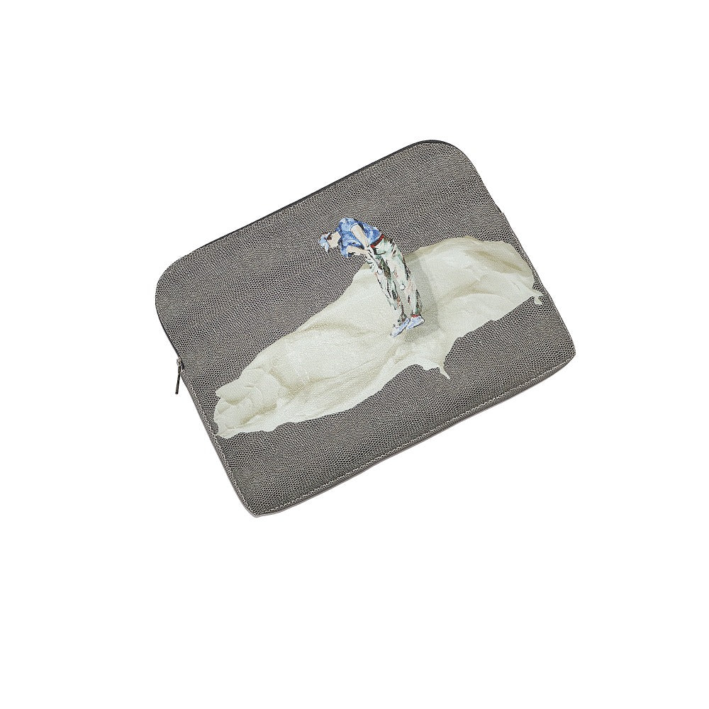 PORTA LAPTOP 13 REPTIL GRIS TAY XACUR